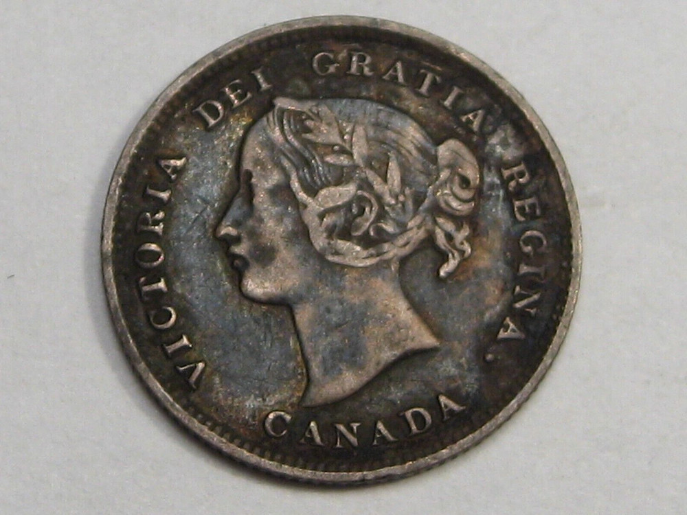 F/VF 1893 Five Cent 5¢ CANADA.  #35