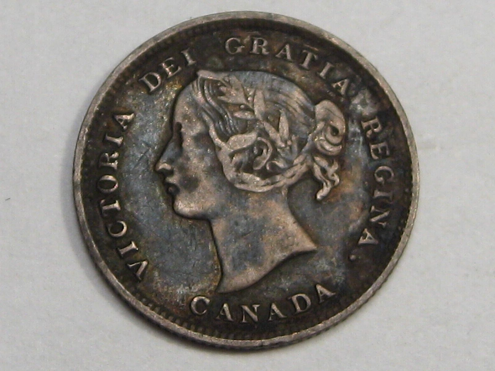 F/VF 1893 Five Cent 5¢ CANADA. #35