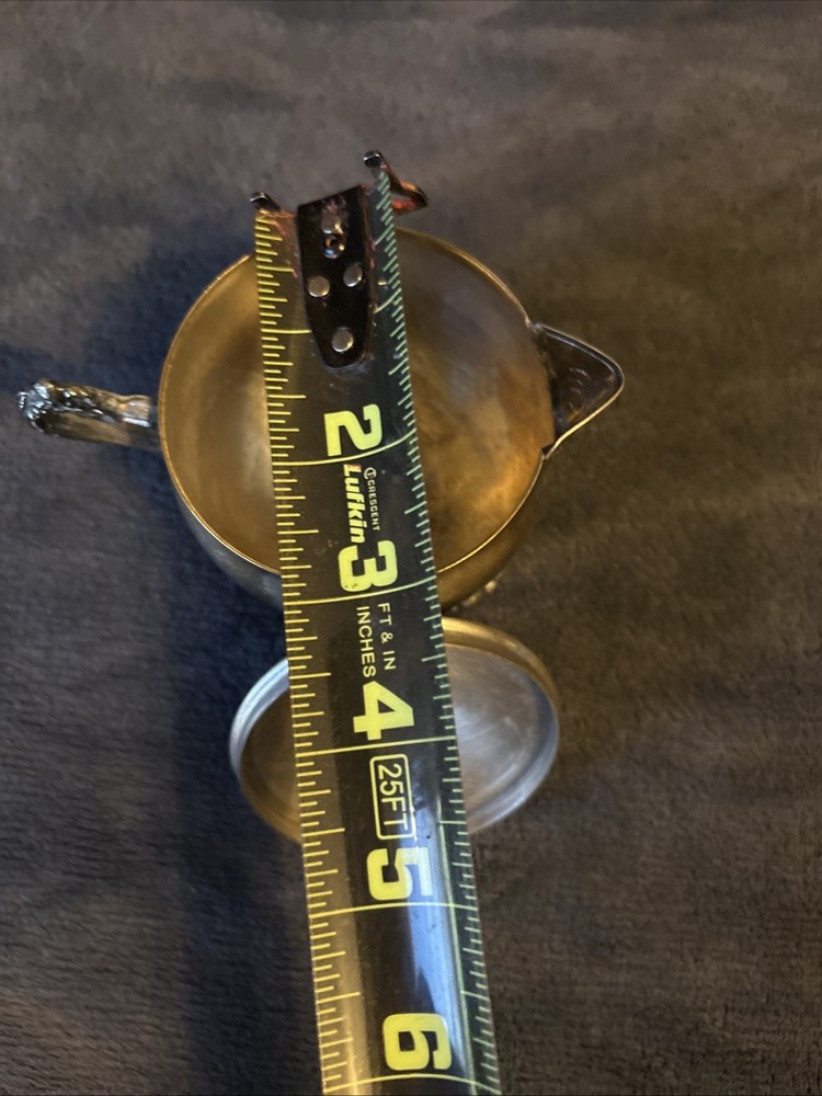 Vintage Leonard Silver Plated Footed Creamer with Lid