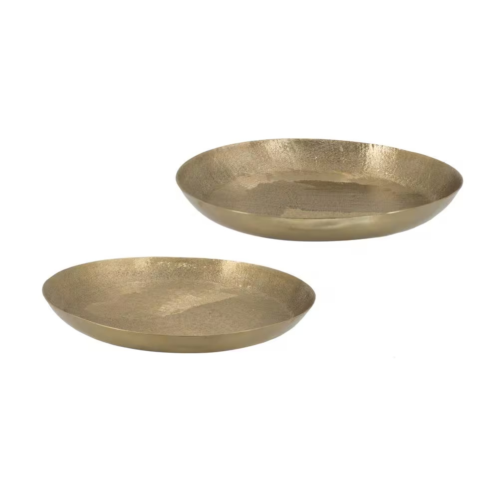 13.8 In. Gold Charger Plates