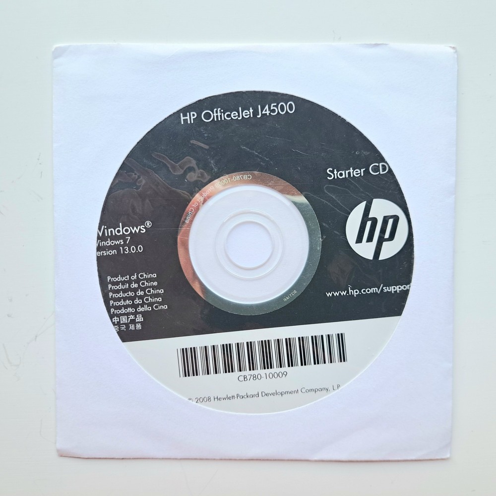 HP OfficeJet J4500 Starter CD for Windows 7