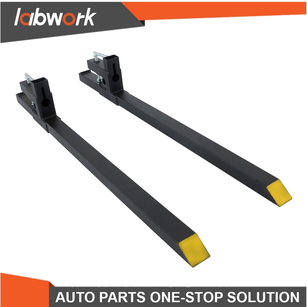 Labwork 60" Clamp on Pallet Forks for Tractor Bucket Loader Tractor Skid Steer
