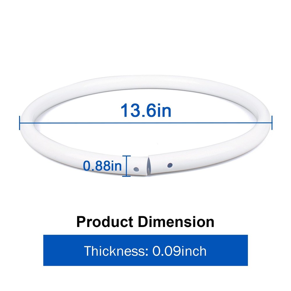 Pool Basketball Rim Replacement for Poolmaster Splashback, white