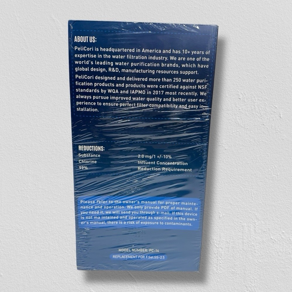 PELICORI Water Systems F.SET.SS-2.5 Max Flow Filter Replacement Elf-SS-2.5-R (2)