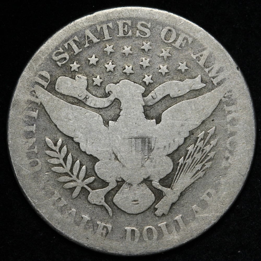 1893 Barber Silver Half Dollar GOOD E374 QCF
