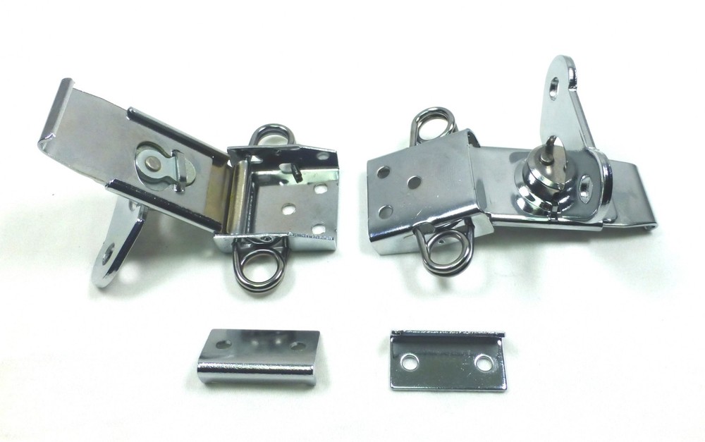 (2) Two Butterfly Latches (Surface Mount) with Keeper Plate.
