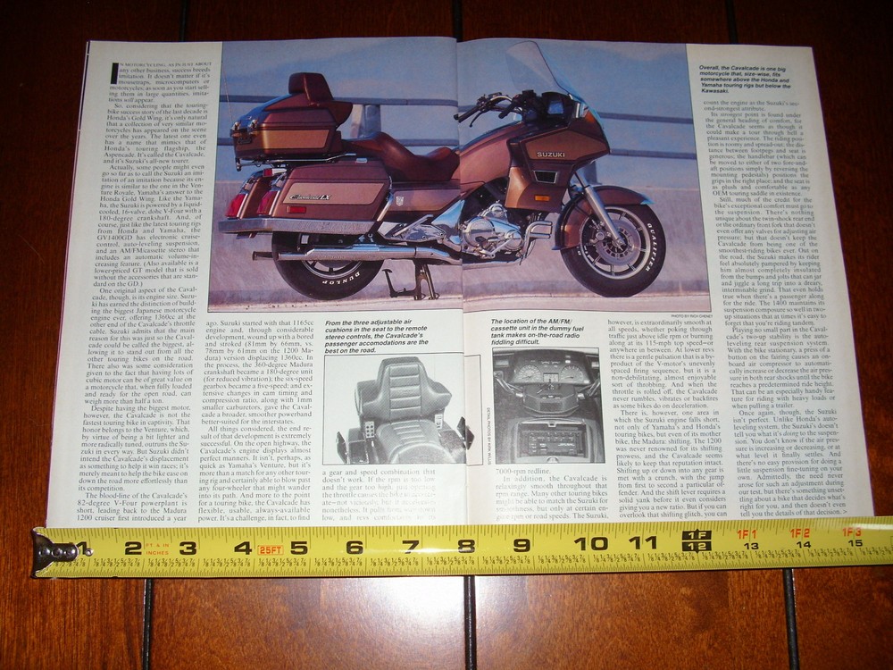 1985 SUZUKI GV1400 CAVALCADE - ORIGINAL ARTICLE