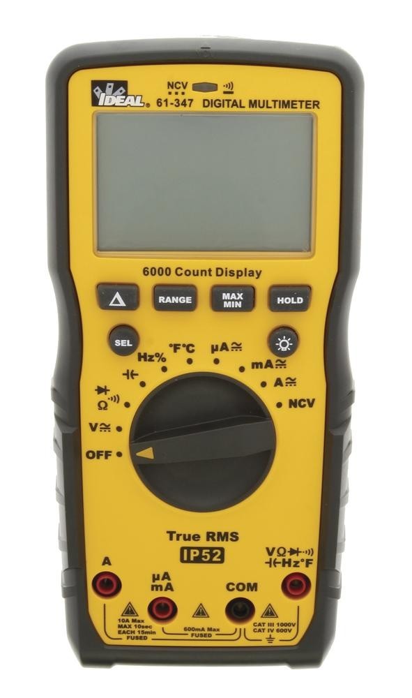 1000V True RMS Industrial Grade Auto Ranging Digital Multimeter Backlit Display