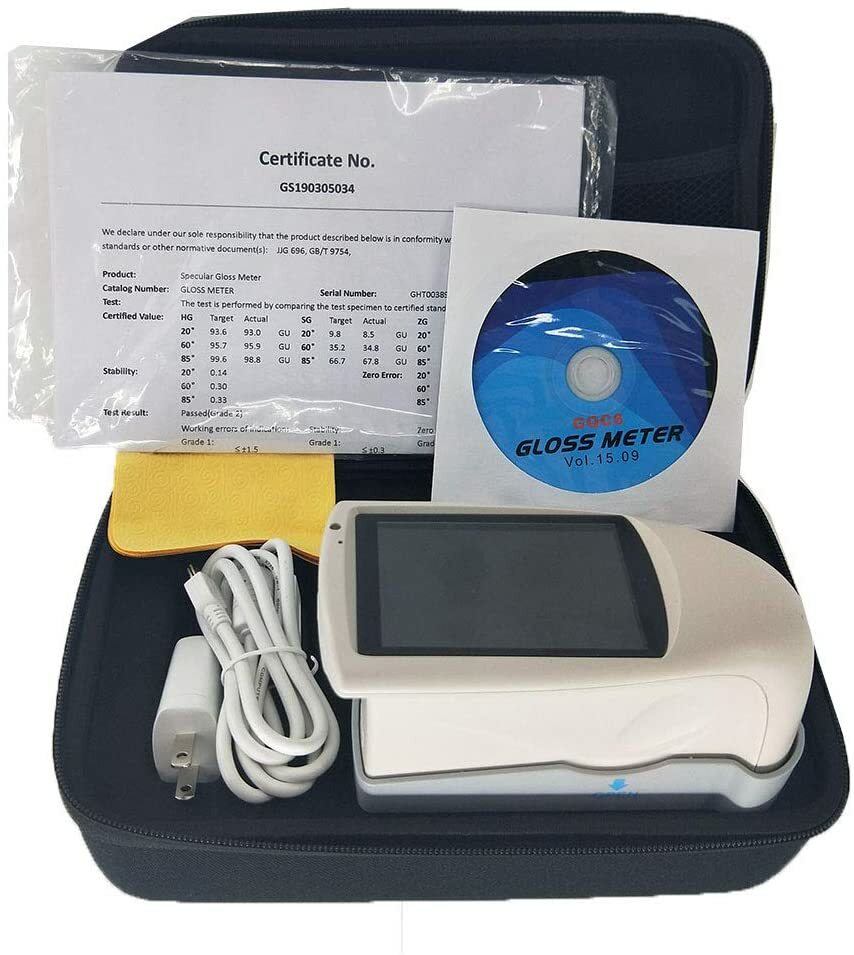 Three Angle Gloss Meter with Angle 20°/60°/85° 0-1000GU Interface USB/RS-232