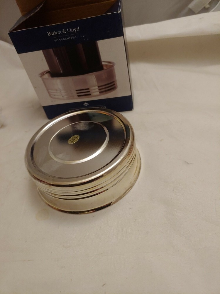 Barton & Lloyd Silver Plate Wine coaster In Box Pre-Owned