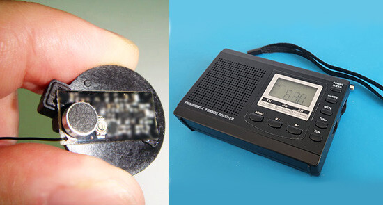 SET - Micro Spy Bug operating outside FM broadcasting area + special FM receiver