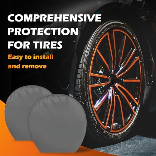Tire Covers 2 Pack - Tough Wheel Protector for