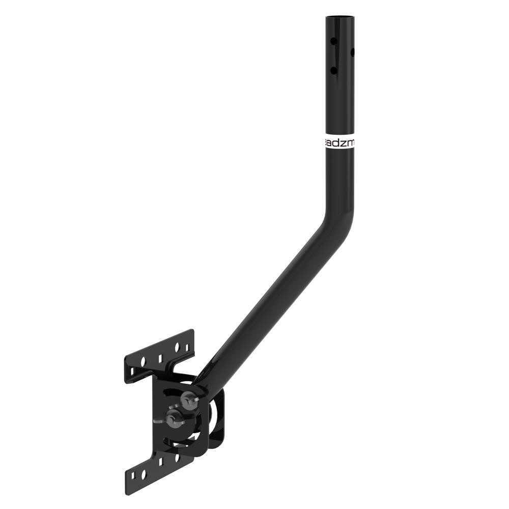 Adjustable Universal TV Antenna Mount Outdoor TV Mounting J Pole Bracket Black