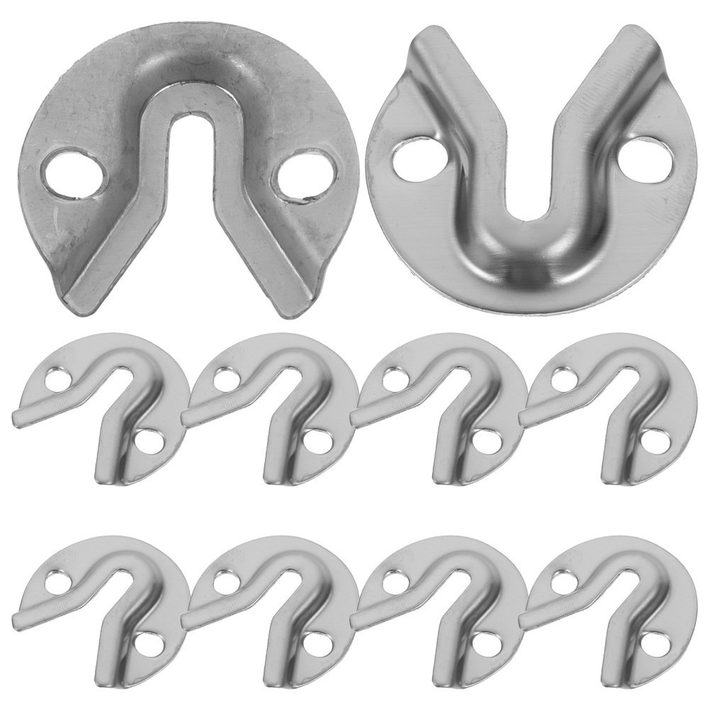10 Pcs Flush Mount Bracket Picture Hangers for Frames Hardware Clips