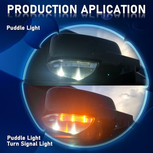 Front Mirror Turn Signal Light Compatible with Dodge Ram Right Passenger Side