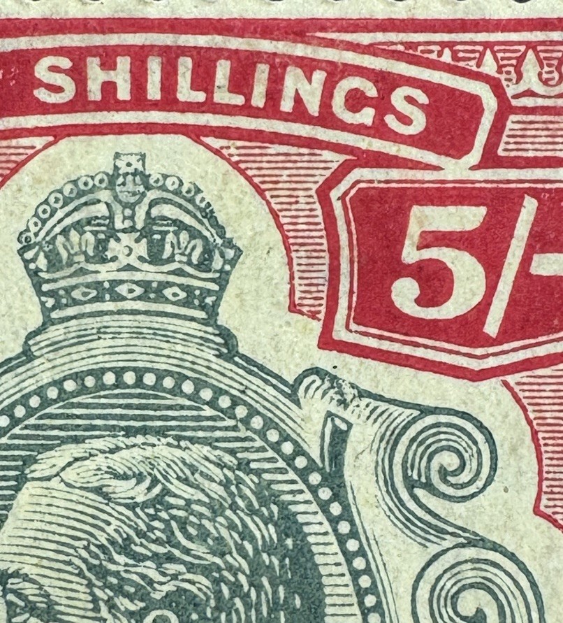 Malta SG 88b 5s ‘Broken Crown & Scroll’ MINT - CAT £650