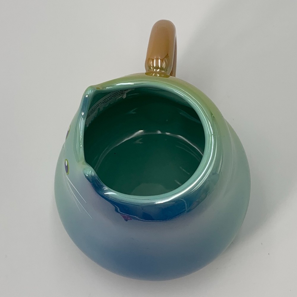 Disney Mug Cup Ceramic 22 oz Cat Green Glassy
