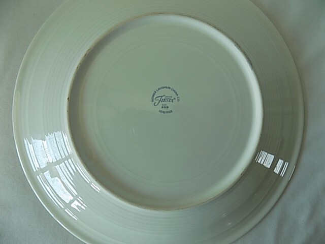 FIESTA WARE ADVERTISEMENT AD CHOP PLATE