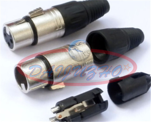 ONE MicrophPatch Plug Connector XLR Female 3-pin NEW