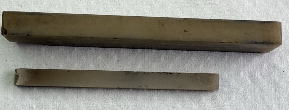 Two Small Translucent sharpening Stones Used