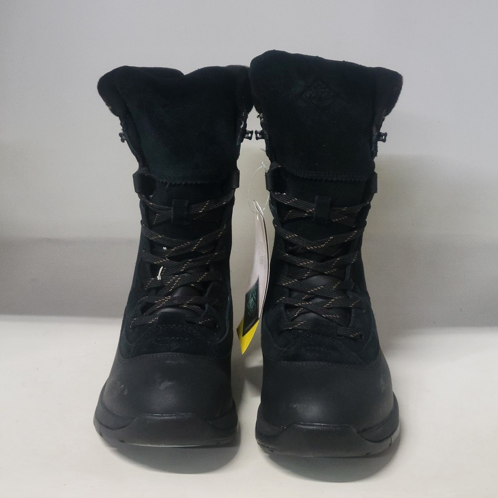 Muck Boot Apres Leather Boot Black Womens Size 7M
