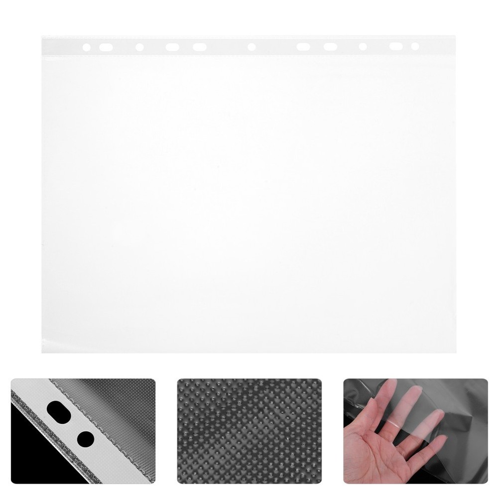 100 Pcs Bib Sheet Protector Marathon Holder Display Binder Sleeve