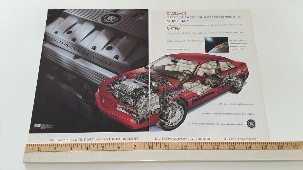 CADILLAC ELDORADO ORIGINAL 2 PAGE 1993 AD