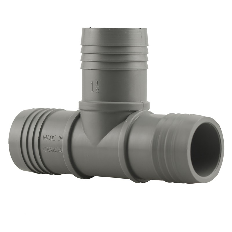 Lasco 1401015RMC Plastic Poly Insert Tee Fitting 1-1/2 in. for Cold Water