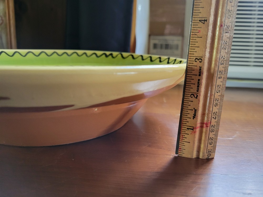12" Ceramic Bowl From Italy