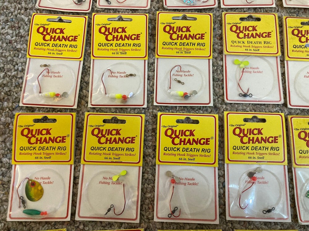 45 Pack Lot - Walleye Spinner Harnesses & Components- Quick Change & Other Brand