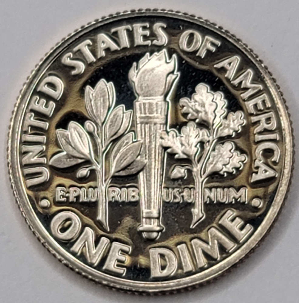1991 S Gem Proof DCAM Roosevelt Dime CN-Clad
