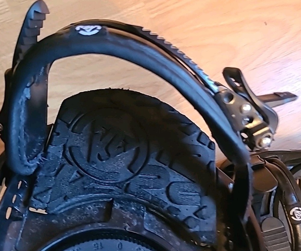 K2 Sonic Black Snowboard Bindings Size Large Good Condition