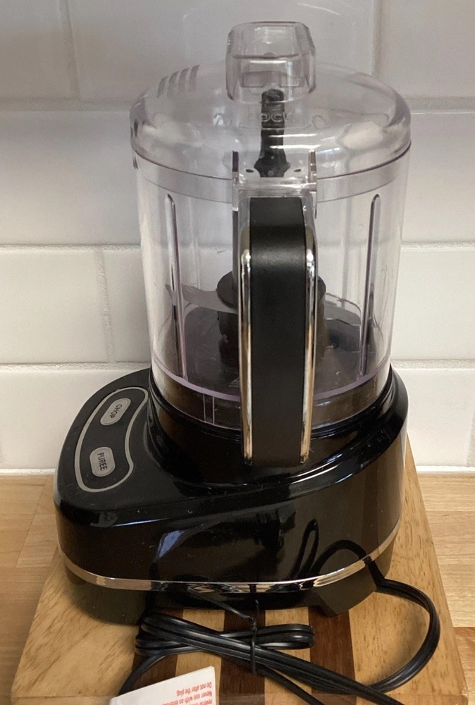 Bella 3 Cup Mini Food Chopper Processor Chop Purée Black