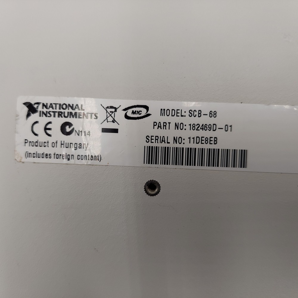 NATIONAL INSTRUMENTS SCB-68