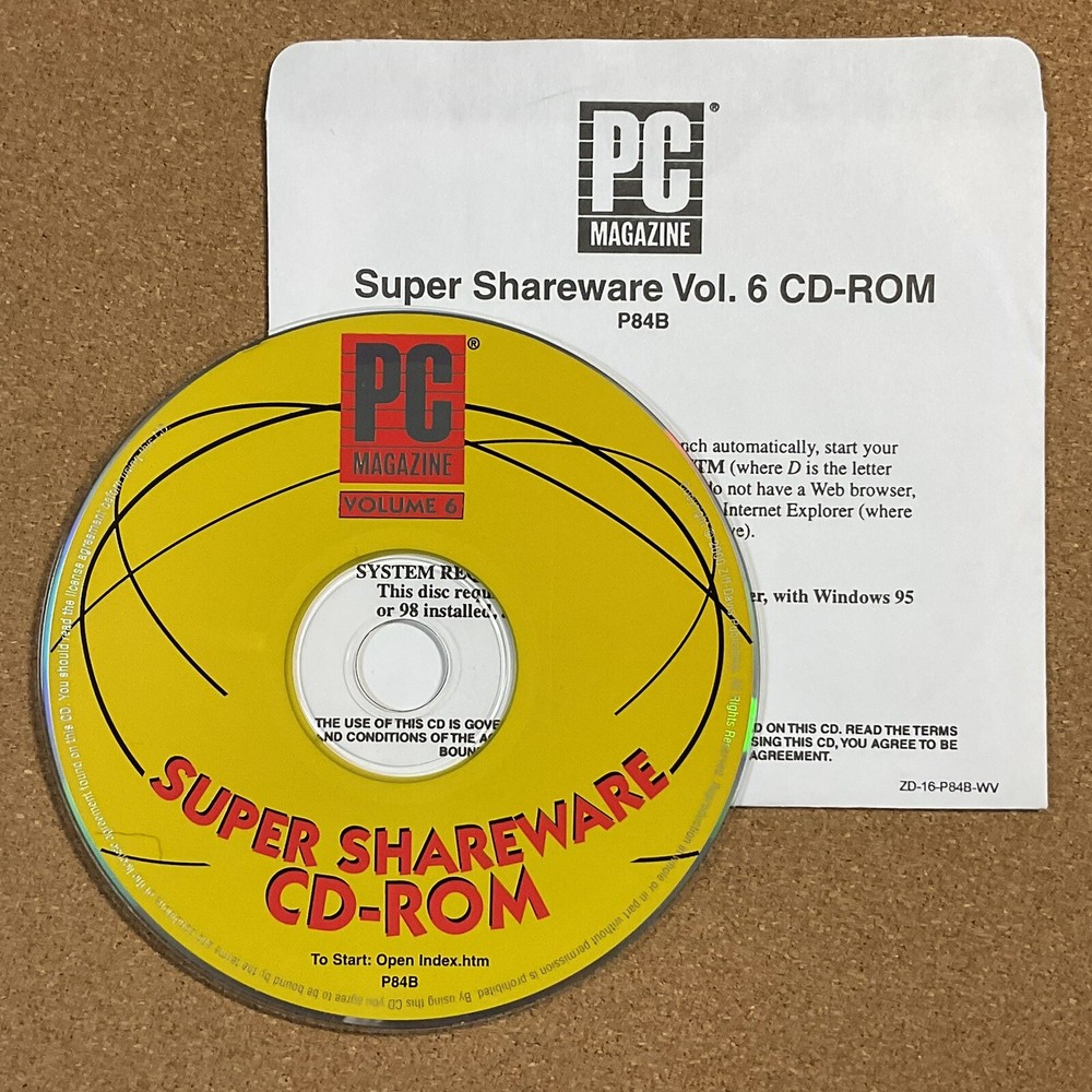 PC Magazine Super Shareware CD-ROM Vintage 2000 P84B