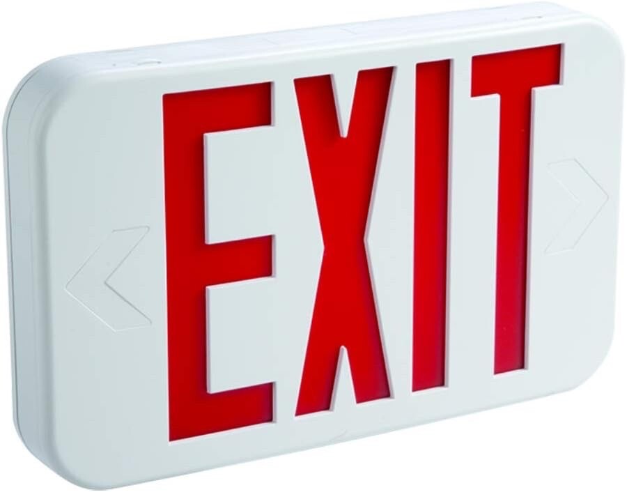 COOPER ALL-PRO THERMOPLASTIC LED EXIT SIGN LIGHT APX6R UNIVERSAL