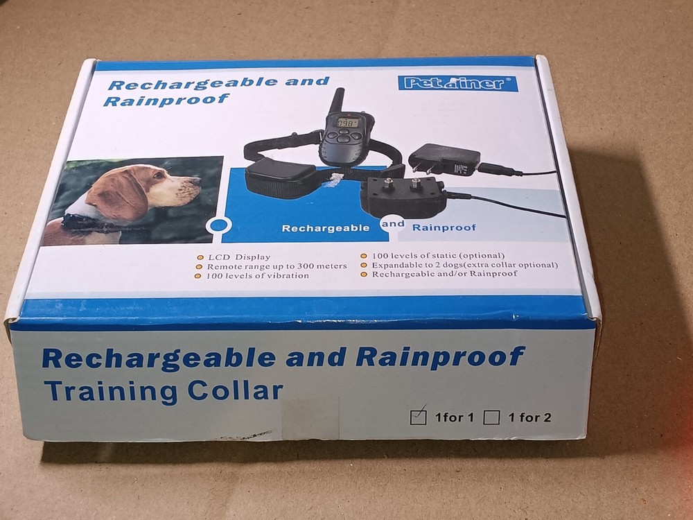 Petaliner Rechargeable & Rainproof Training Collar Expandable LCD Display