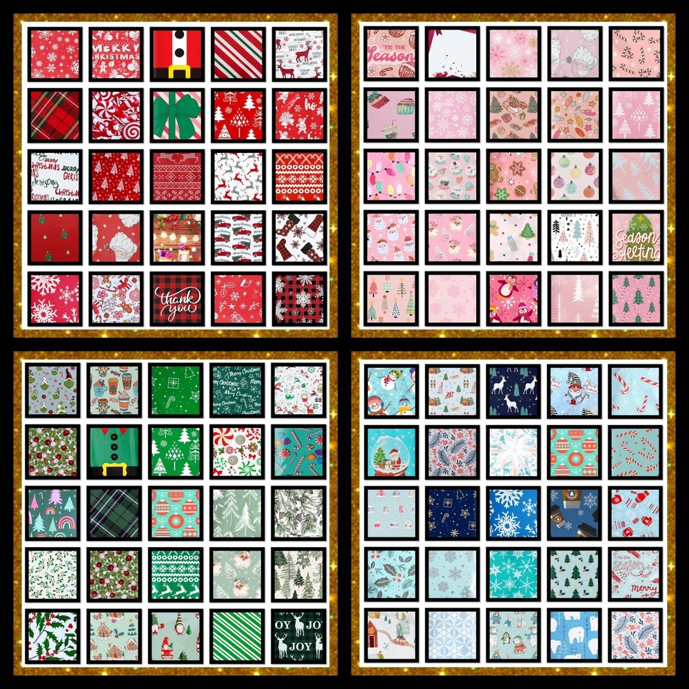 Poly Mailers 100 Different Prints Christmas Holiday 10x13