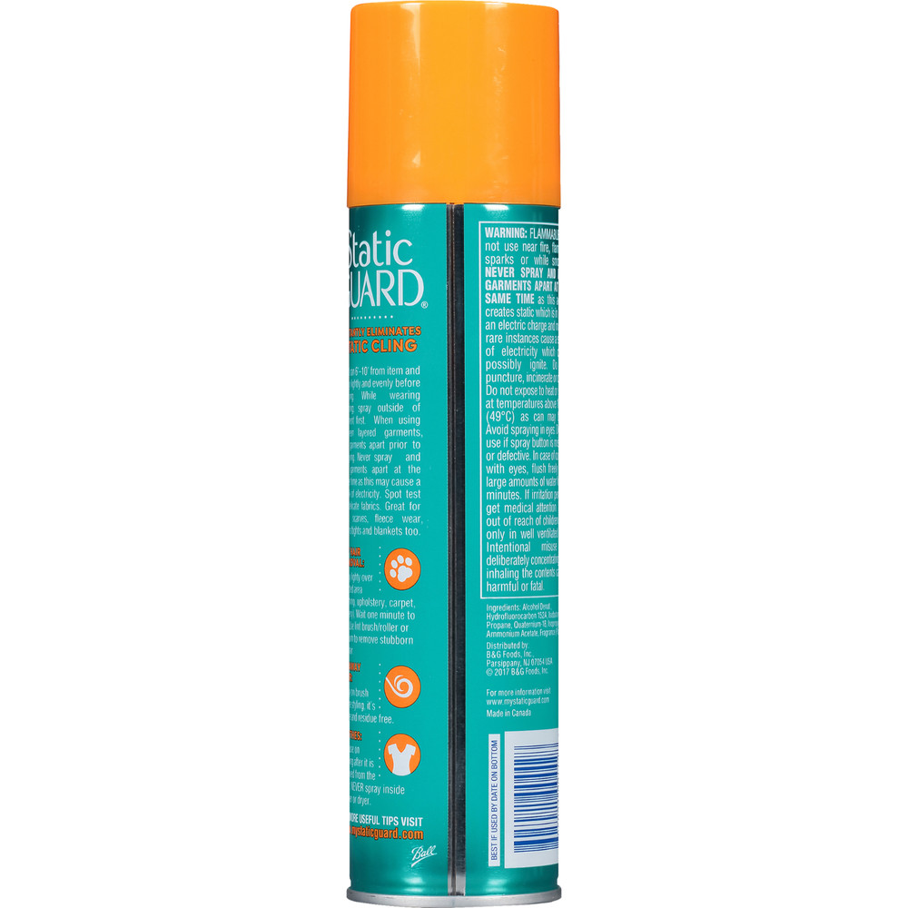Static Guard Fresh Linen Scent Spray, Safe for All Fabric Types, 5.5 Oz (2 Pack)