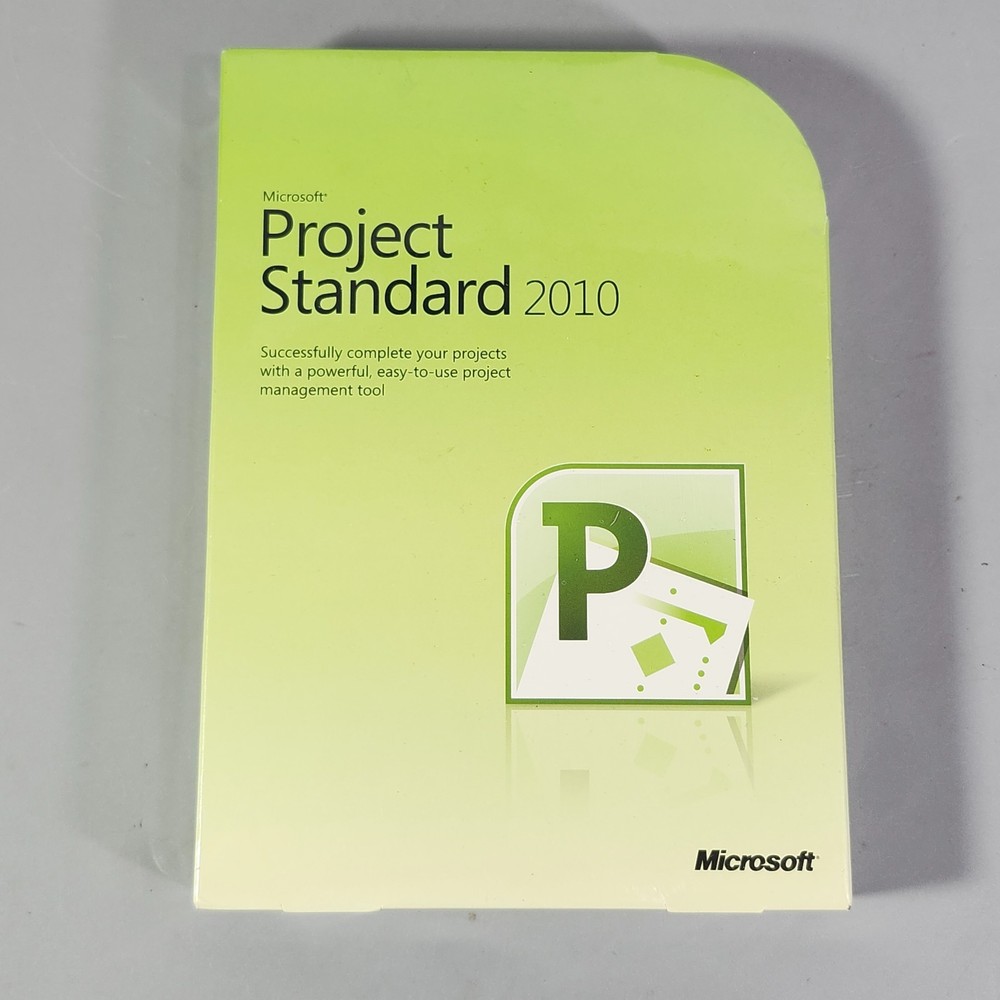 Microsoft Project Standard 2010 DVD Work Management Tool Windows Vista XP Sealed