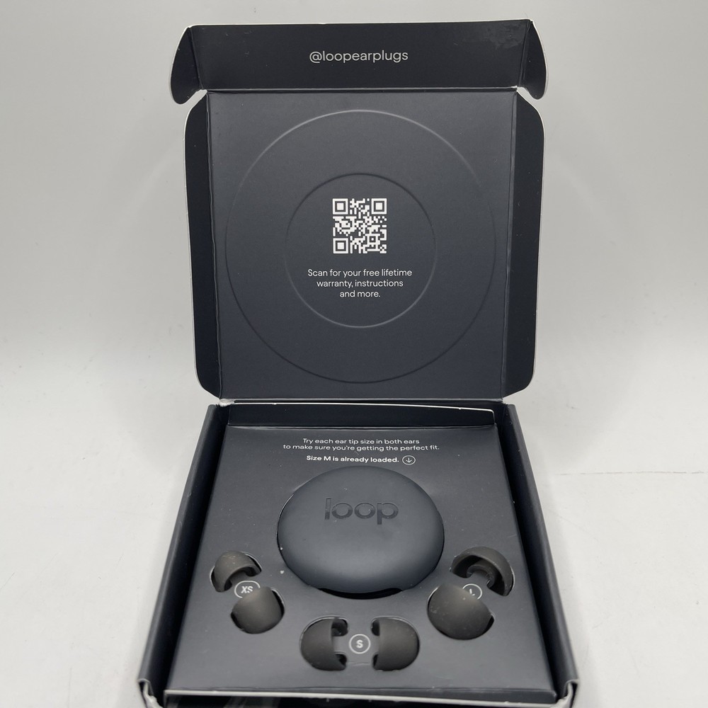LOOP Experience 2 Noise Reduction Earplugs OPEN BOX (Black, 20250724)
