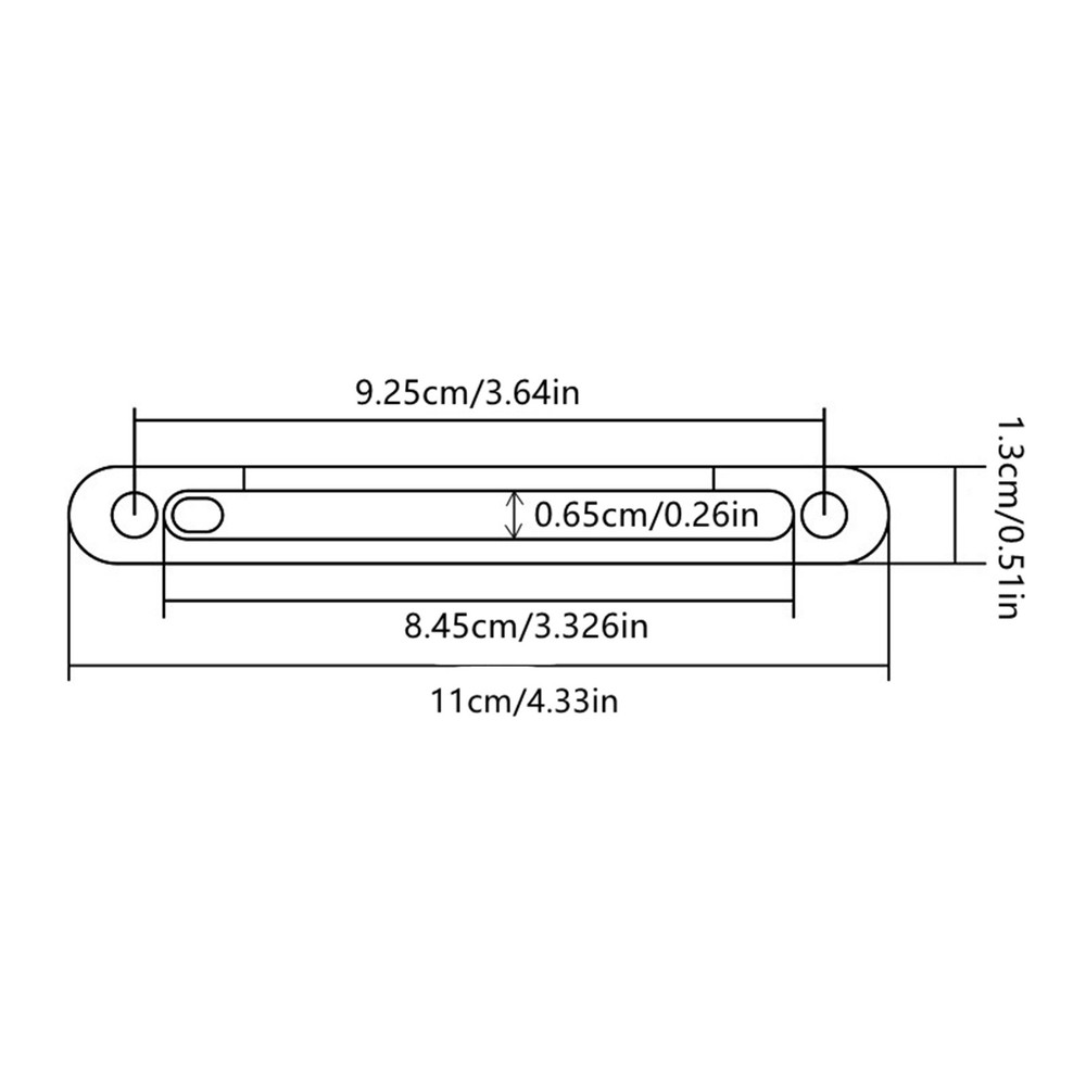 6-String Bass Guitar Bridge with Piezo Element and 2.5mm Socket for Acoustic