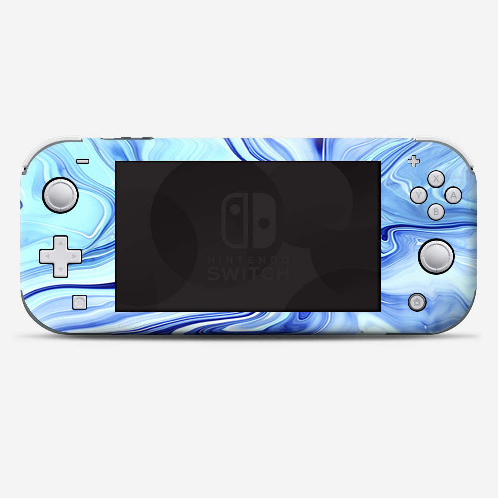 Skins Decals wrap for Nintendo Switch Lite - Blue Marble Rocks Glass