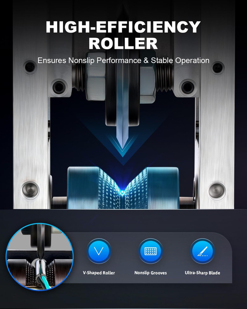 Manual Wire Stripper Machine, 0.06"-1" Wire Stripping Machine, Wire Stripping To