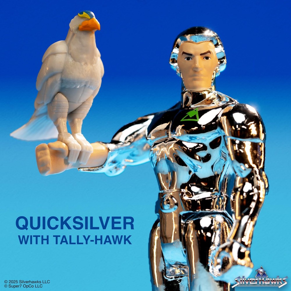 Super7 SilverHawks Quicksilver (Toy Version) 3.75 inch Scale, Multicolor