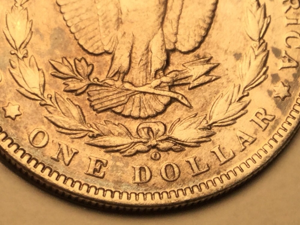 1902-O micro O Morgan Dollar in extremely fine