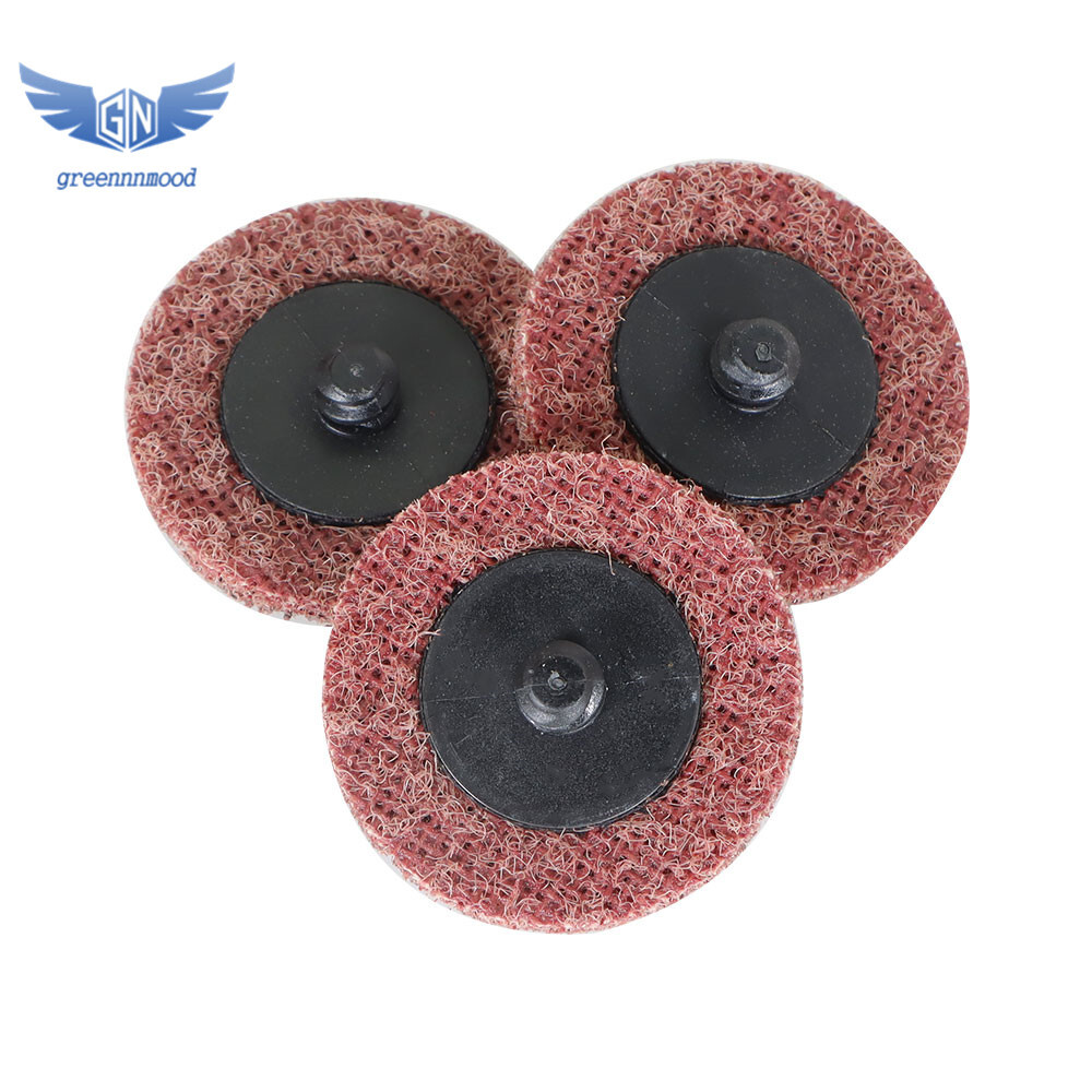 50× 2" Medium Surface Conditioning Discs Roll Lock Die Grinder Sanding Pads New