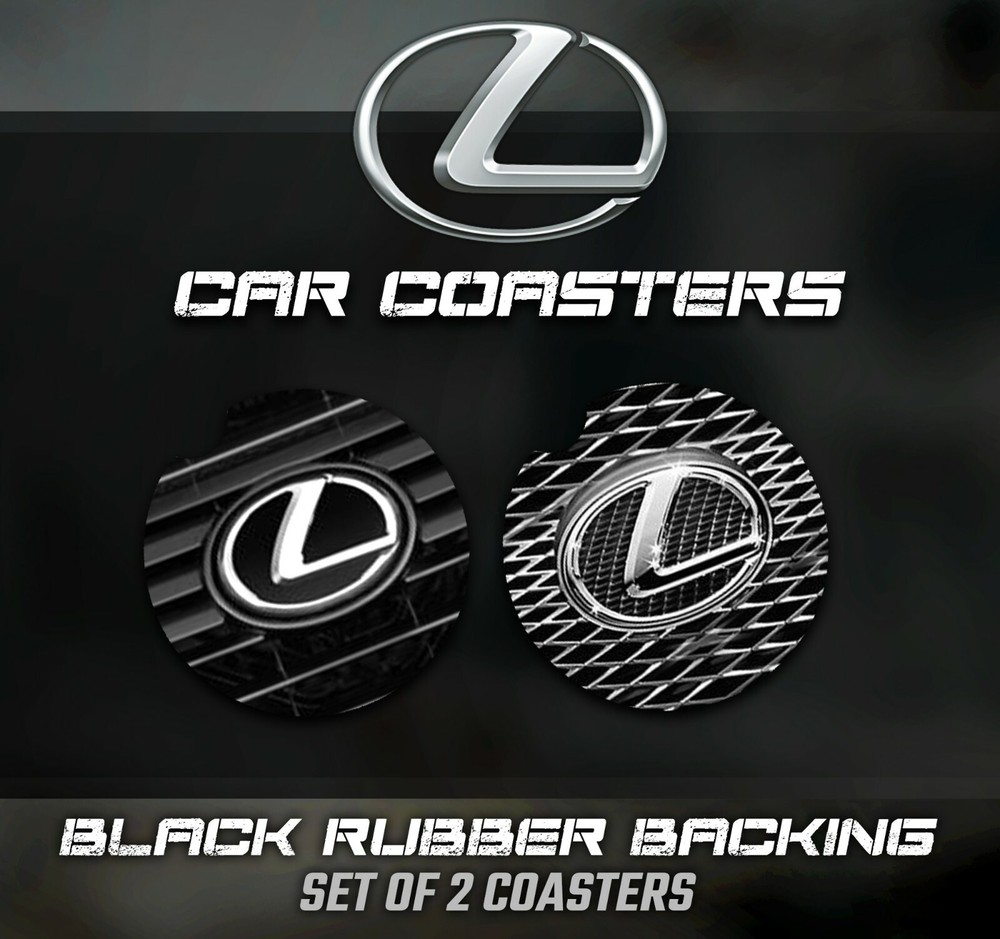 Lexus Car Coasters, Lexus Accessories, Lexus Car Coaster - Rubber