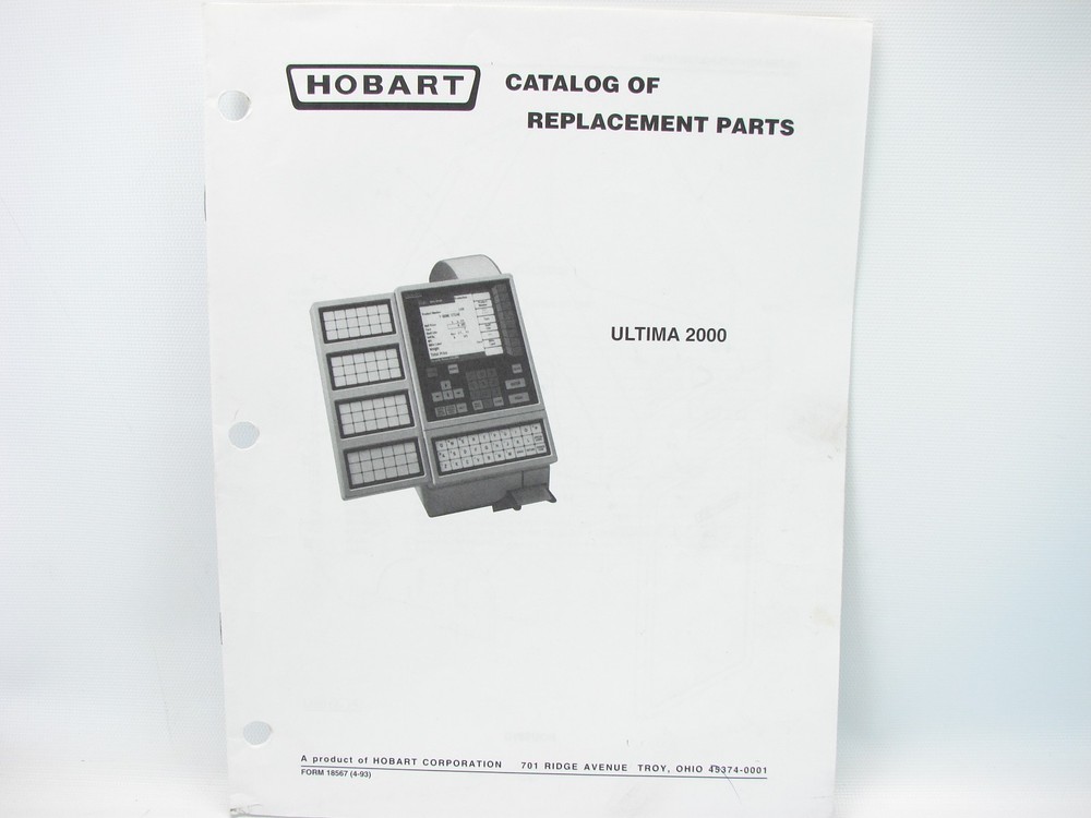 Hobart Ultima 2000 Scale Printer System Service, Operator, Supervisor Manuals +