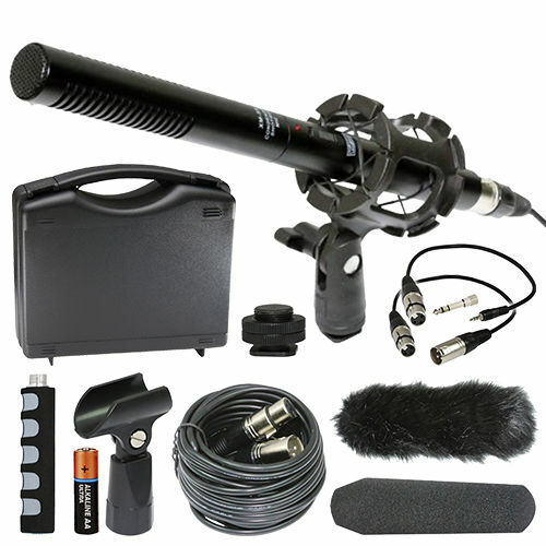 Nikon D3400 DSLR Camera External Video Microphone Vidpro XM-55 13-Piece Kit